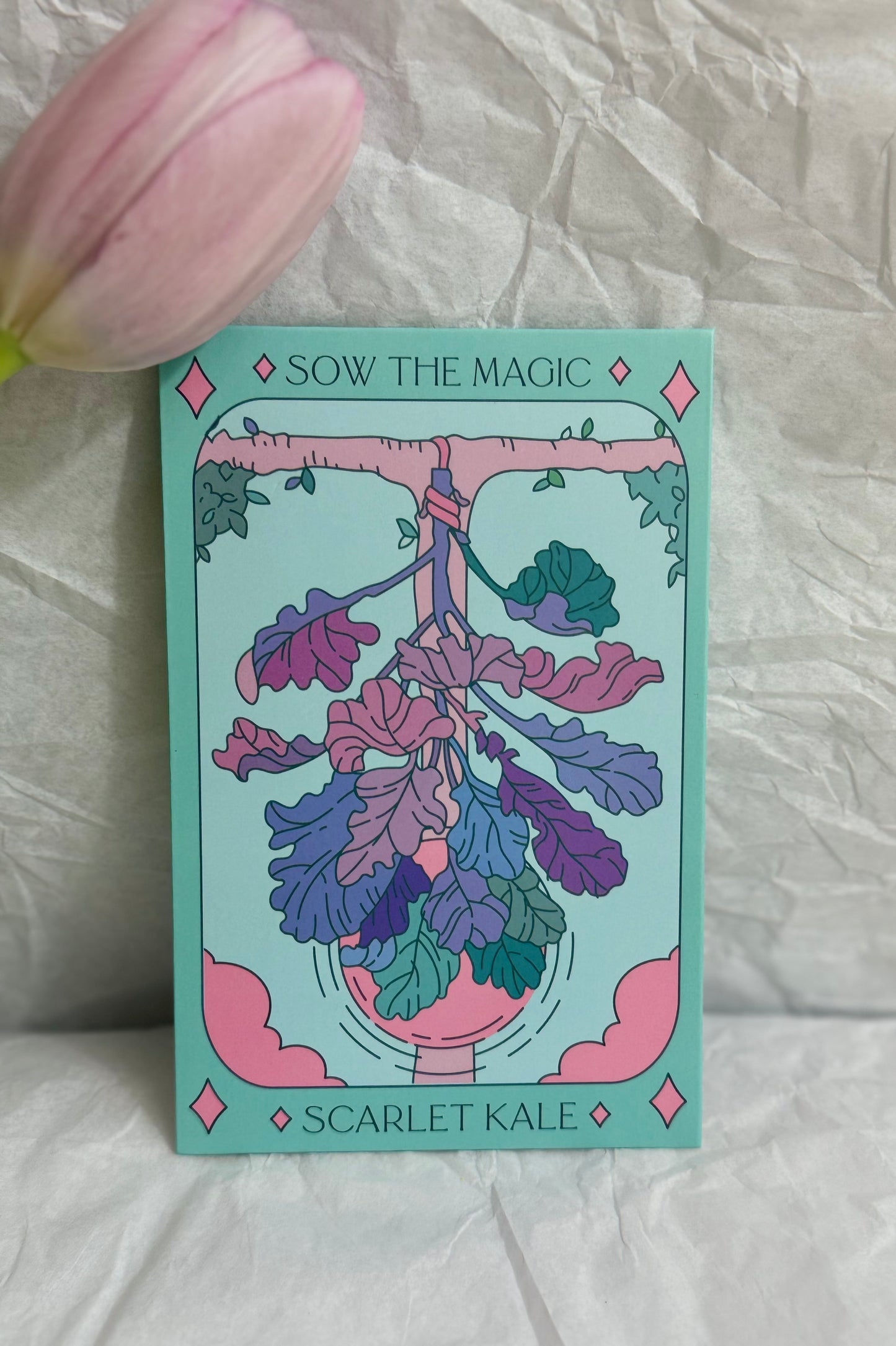 Sow The Magic Scarlet Kale Tarot Garden + Gift Seed Packet