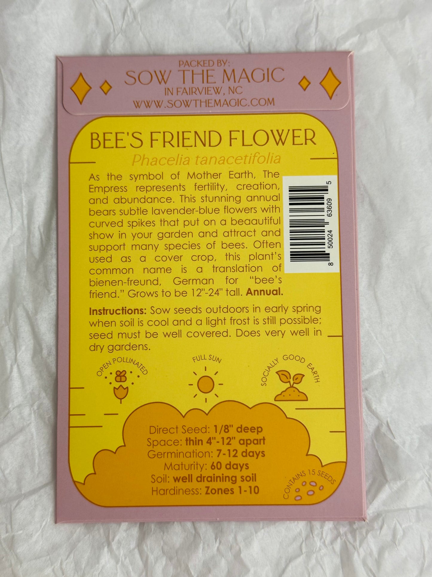 Sow The Magic The Empress Bee Tarot Garden + Gift Seed Packet