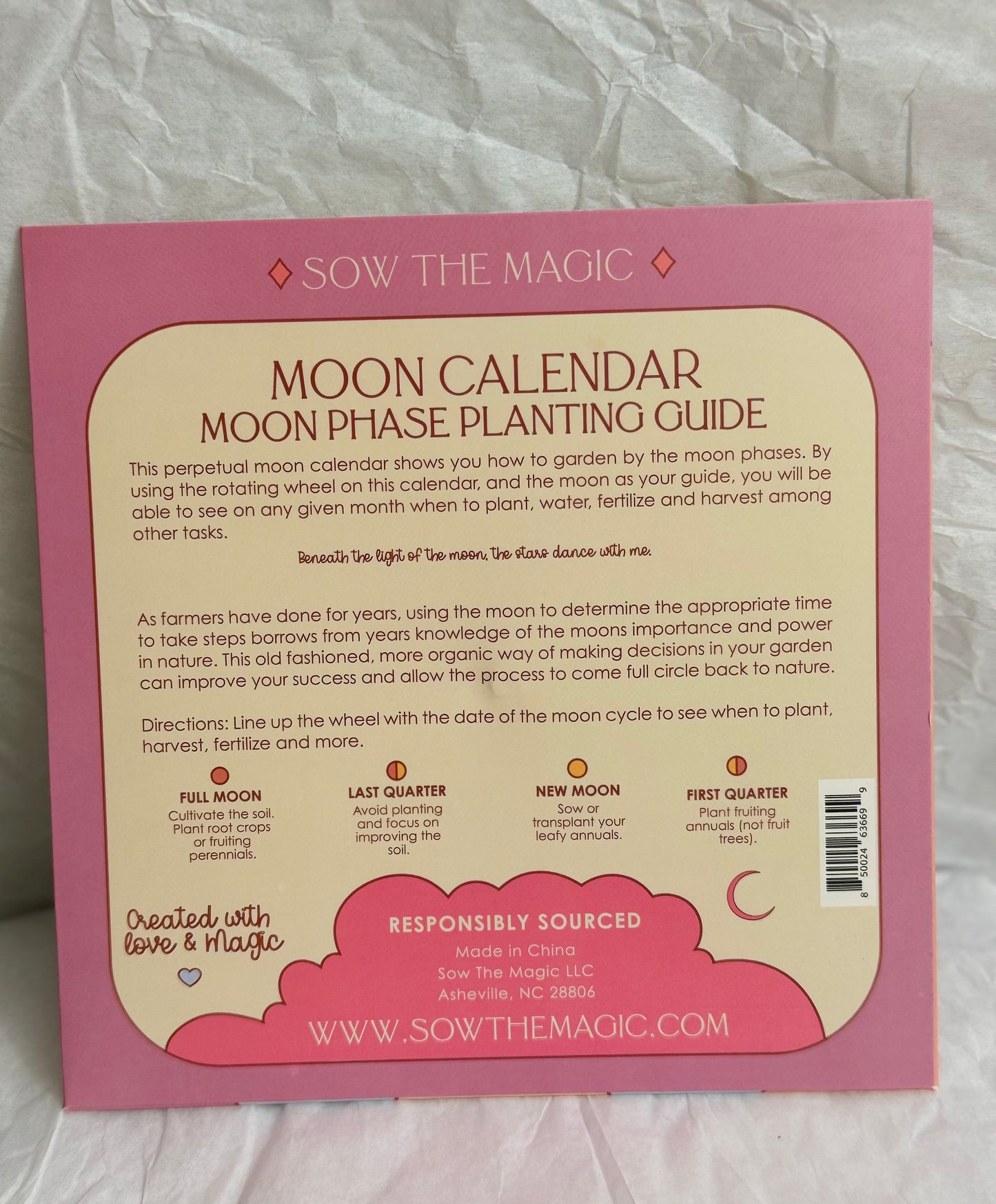 Sow The Magic Moon Phase Calendar Spinner Planting Guide