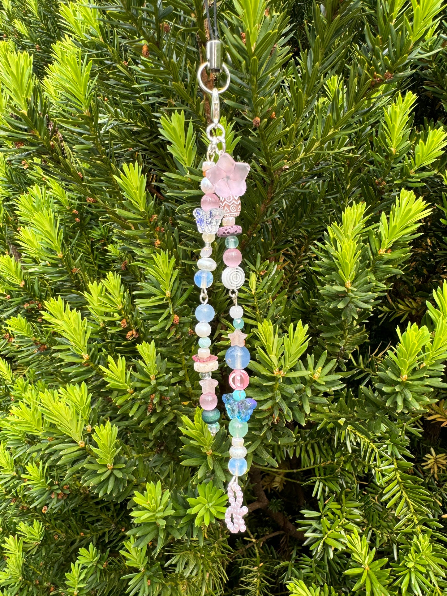 Crystal Beaded Keychain & Phone Charm