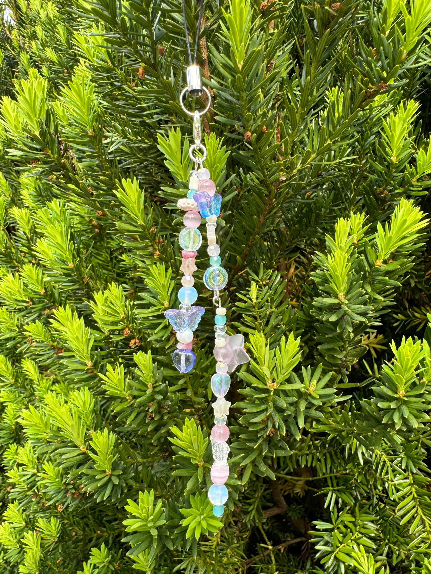 Crystal Beaded Keychain & Phone Charm