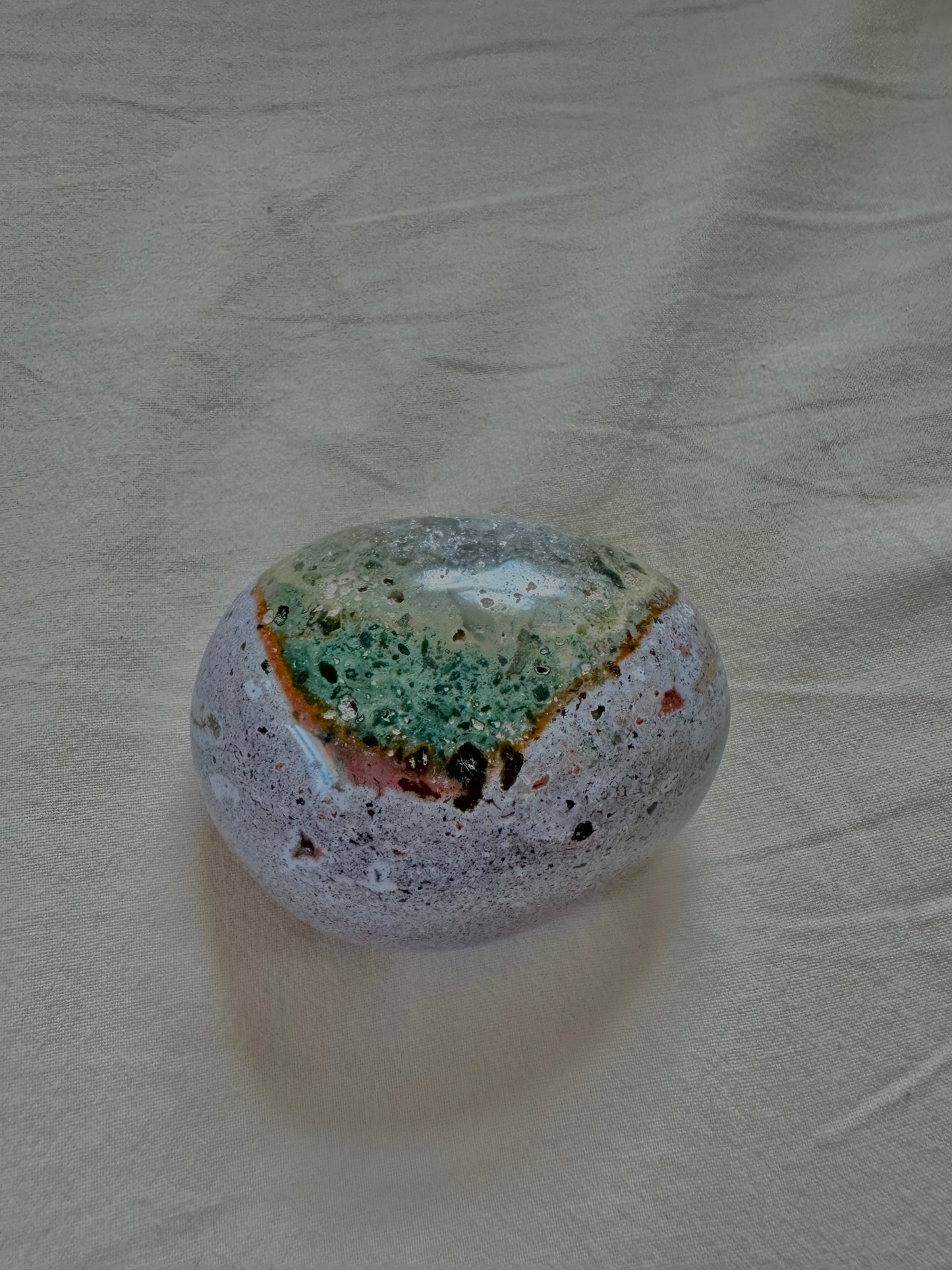 Ocean Jasper Palm Stones, Crystal Palm Stone