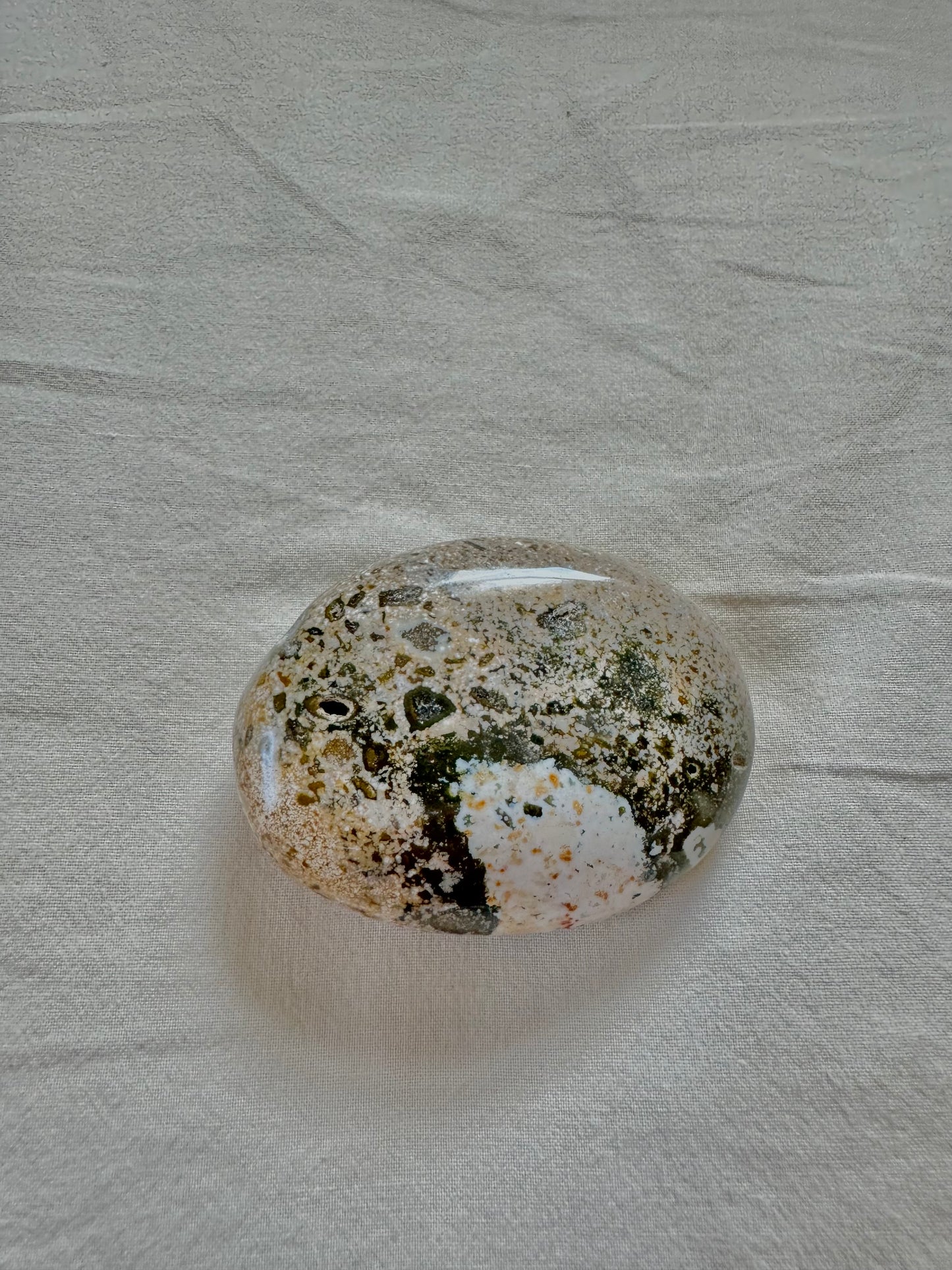 Ocean Jasper Palm Stones, Crystal Palm Stone