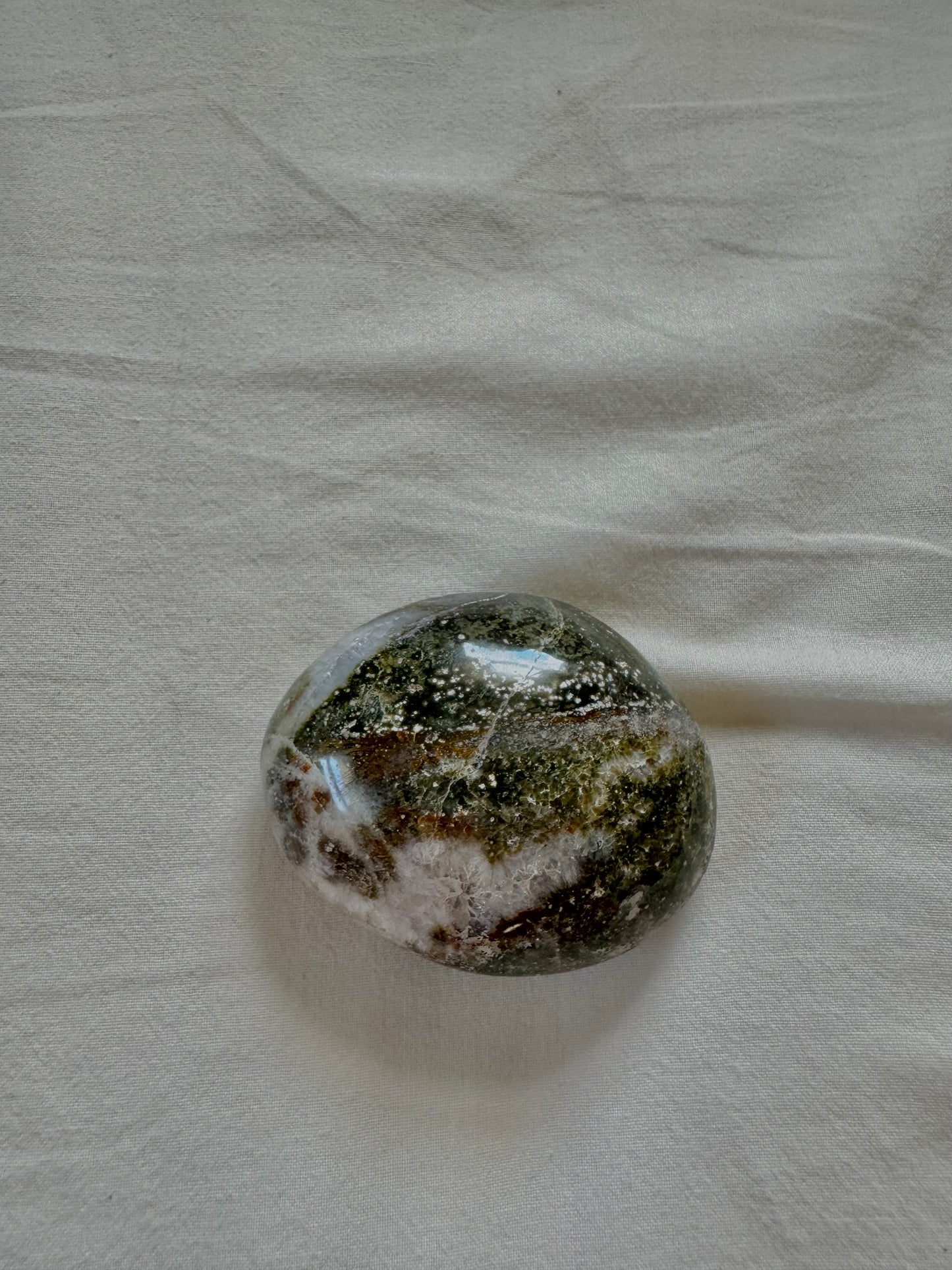 Ocean Jasper Palm Stones, Crystal Palm Stone