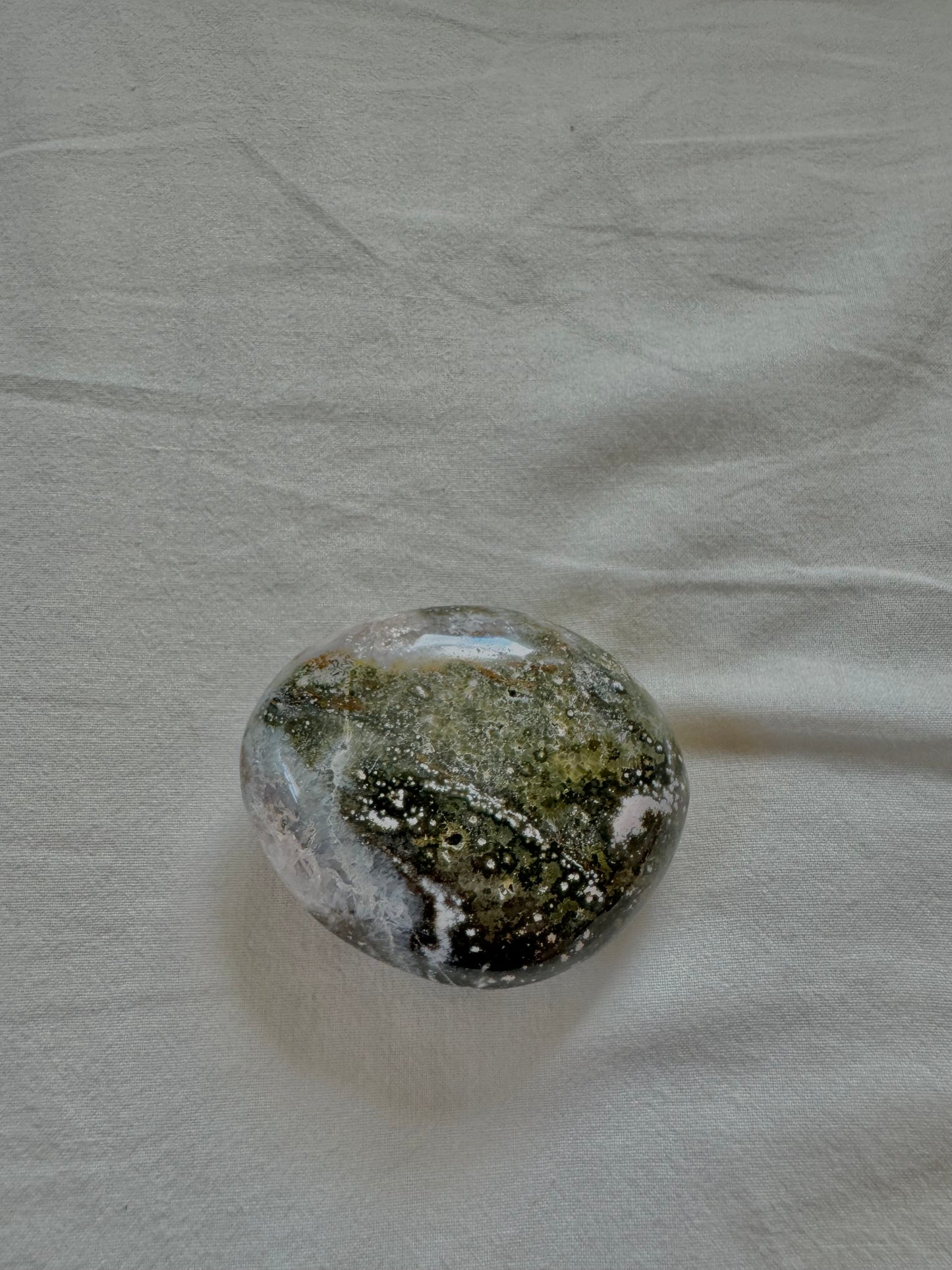 Ocean Jasper Palm Stones, Crystal Palm Stone