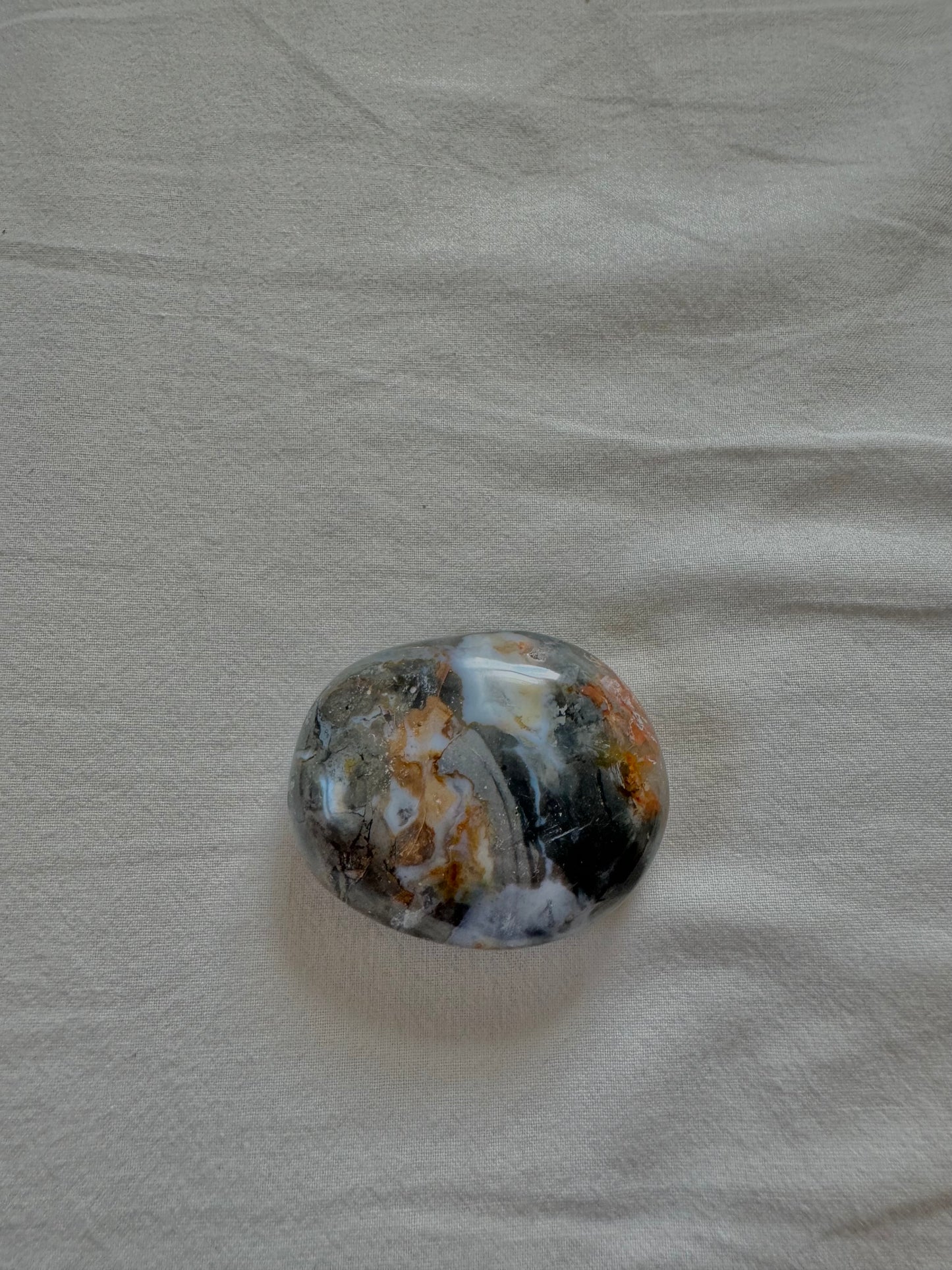 Ocean Jasper Palm Stones, Crystal Palm Stone