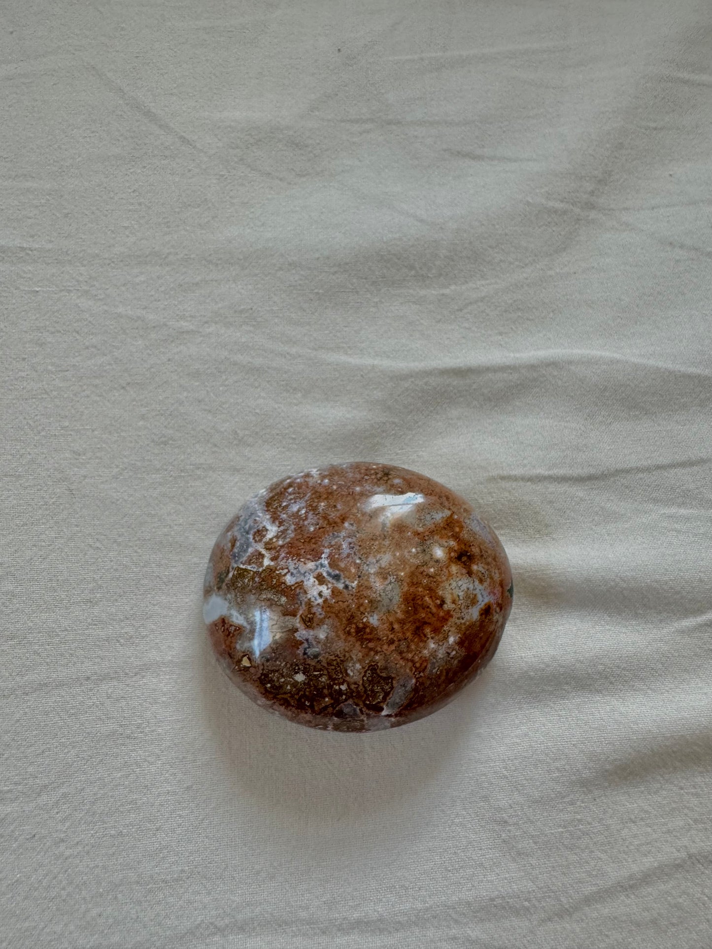 Ocean Jasper Palm Stones, Crystal Palm Stone