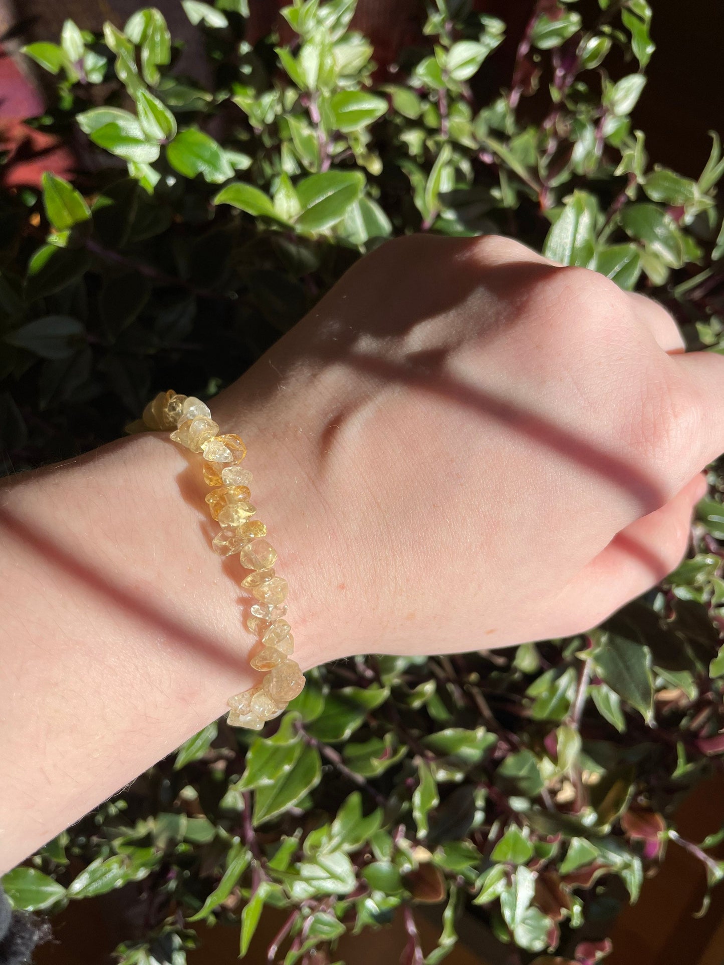 Citrine Crystal Chip Bracelet