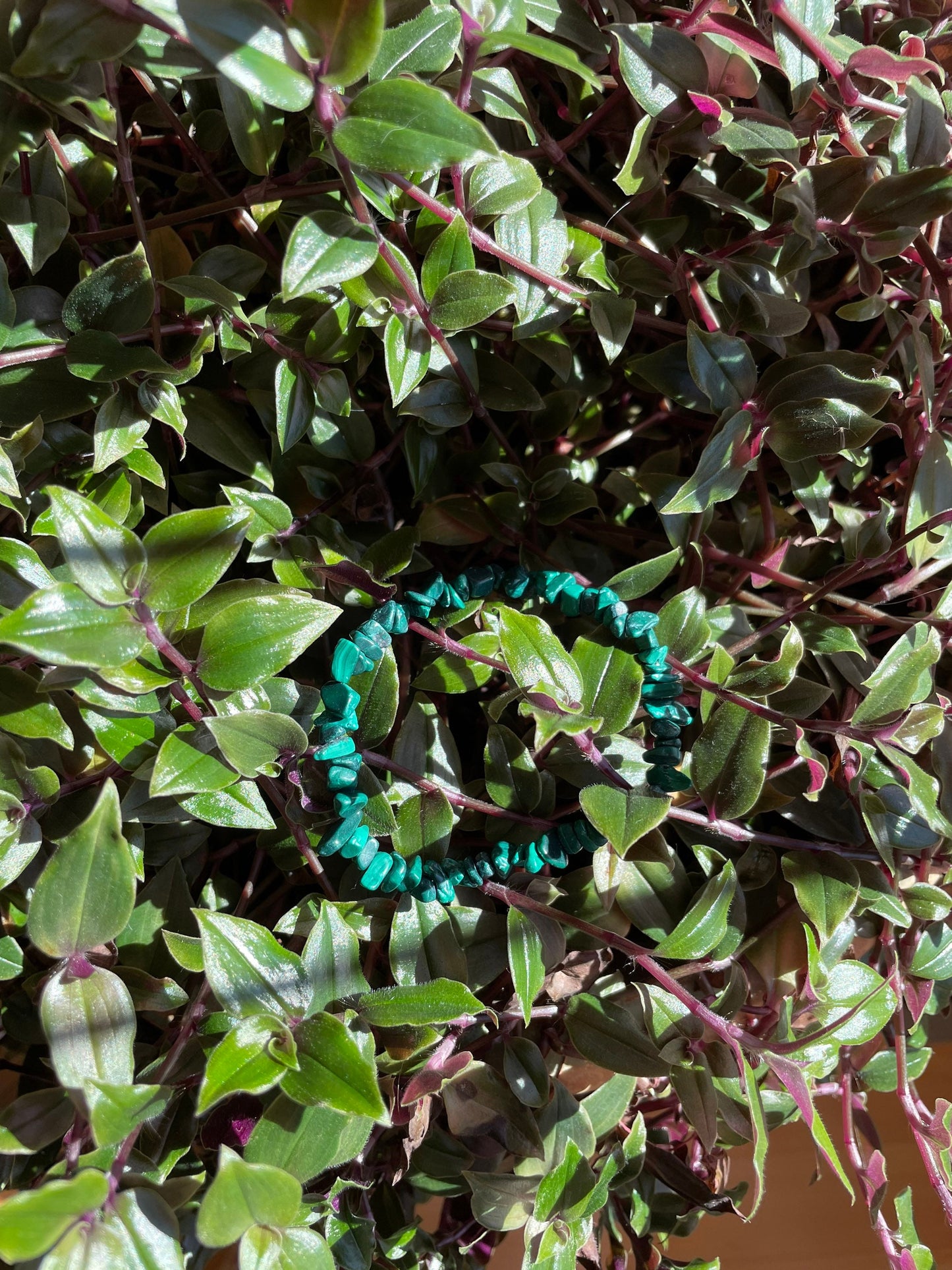 Green Malachite Crystal Chip Bracelet