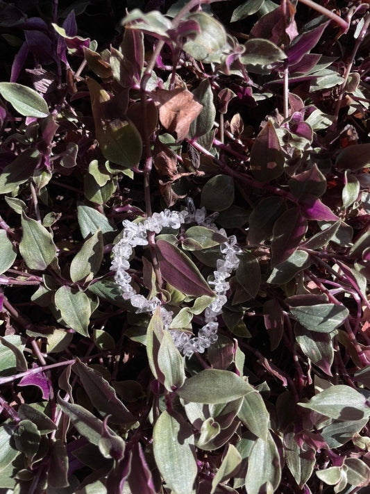 Clear Quartz Crystal Chip Bracelet