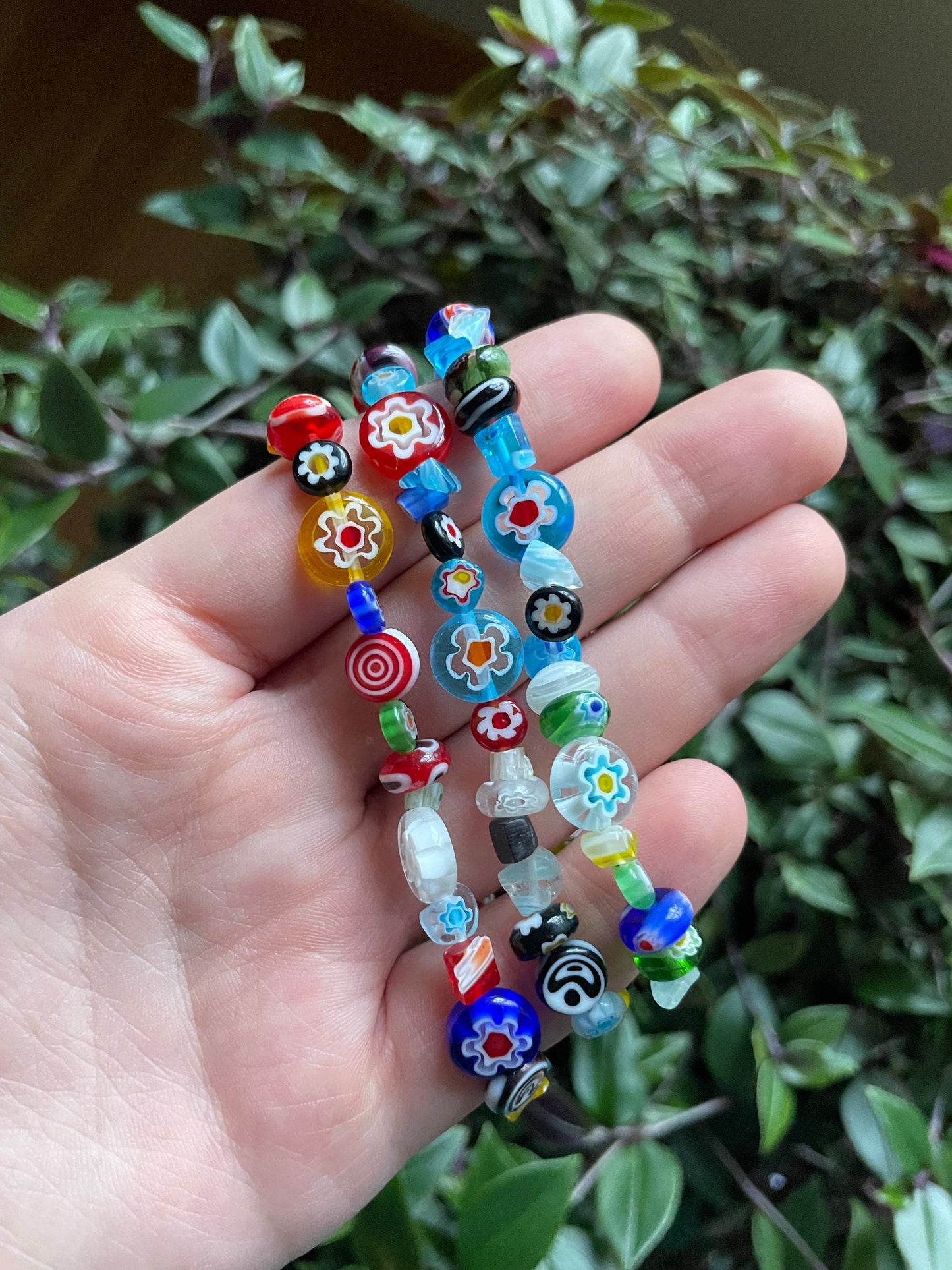 Funky Glass Bead Bracelets