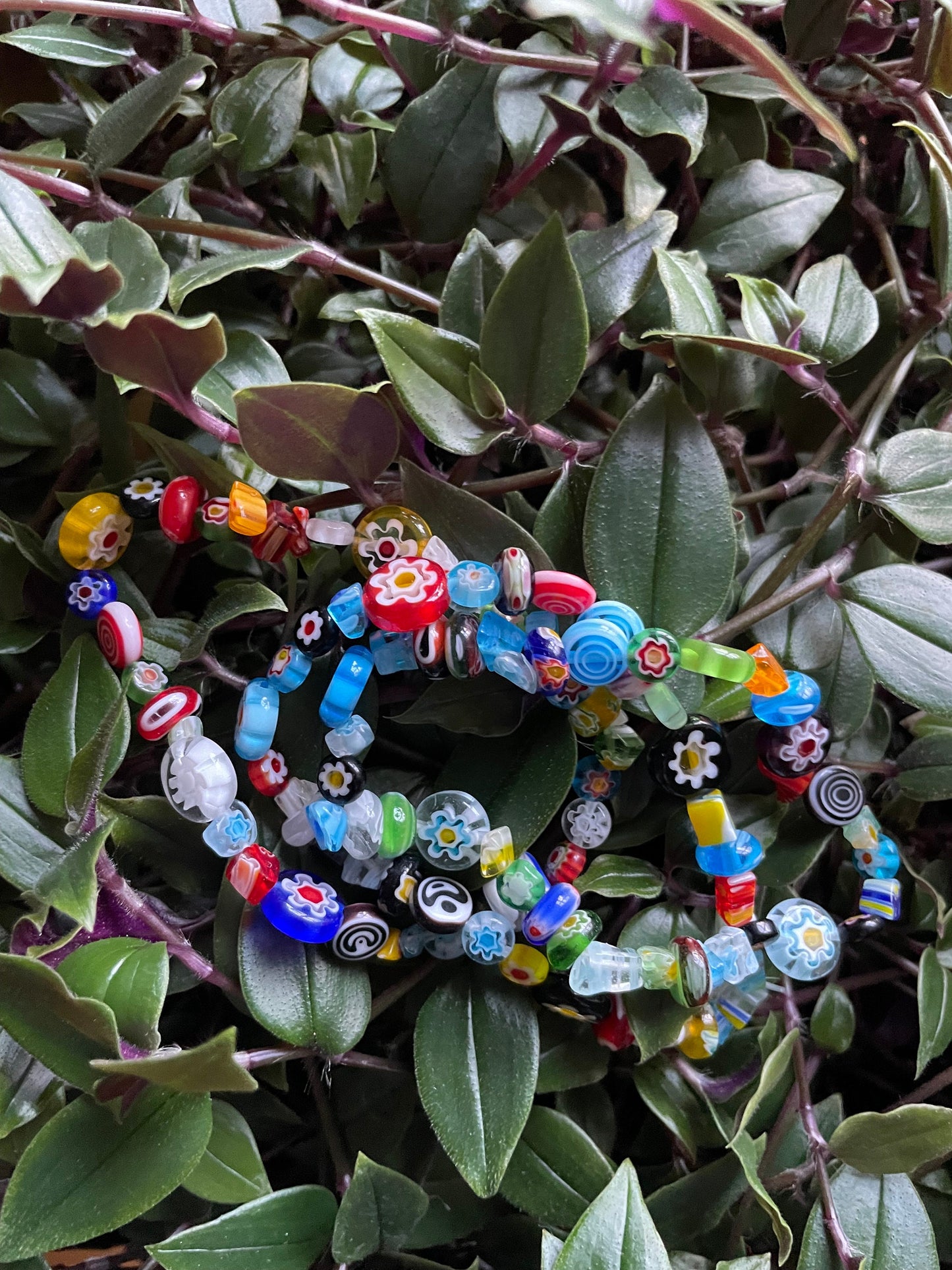 Funky Glass Bead Bracelets