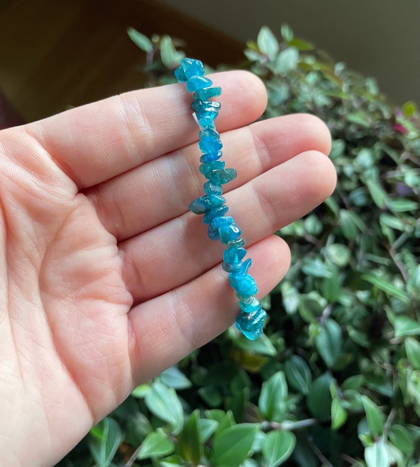 Apatite Crystal Chip Bracelet