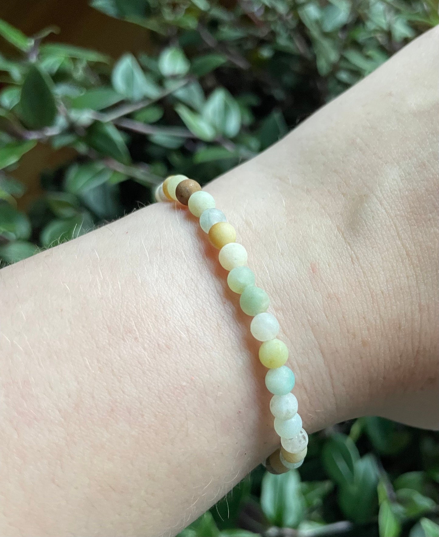 Round Amazonite Crystal Bracelet