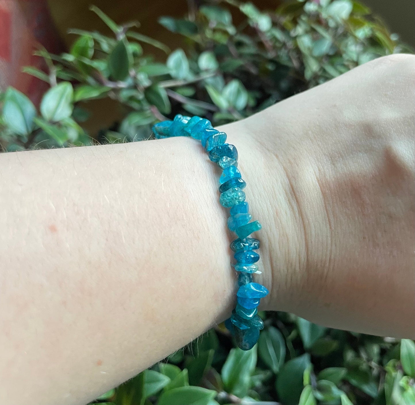 Apatite Crystal Chip Bracelet