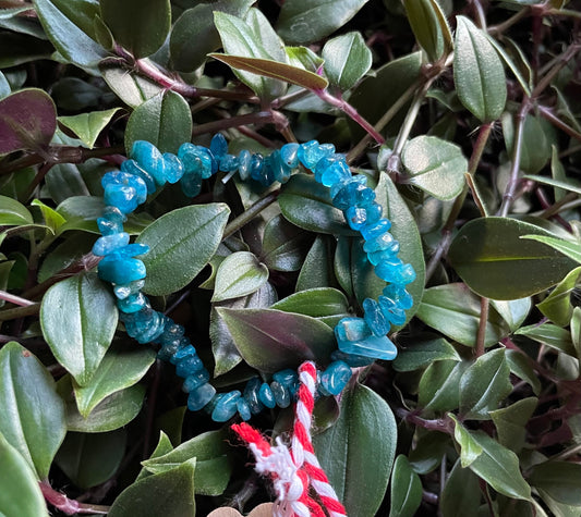 Apatite Crystal Chip Bracelet